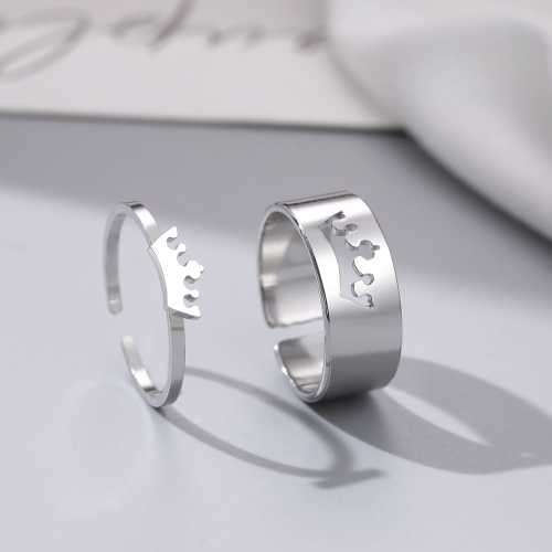 Retail Price R1449 TITANIUM (NEVER FADE) SILVER CROWN RING SET