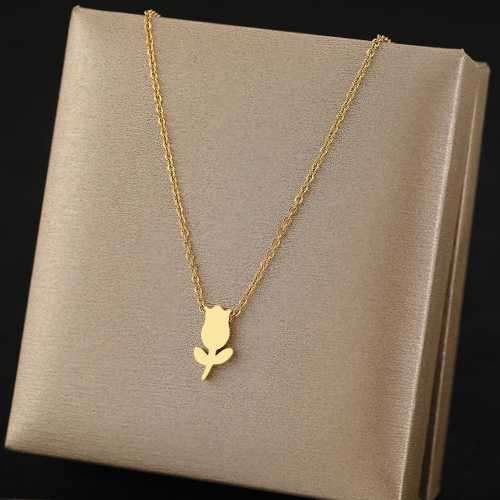 Retail Price R1399 TITANIUM (NEVER FADE) SILVER ROSE Necklace 45cm