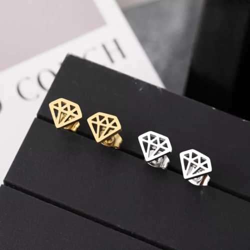 Retail Price R599 TITANIUM (NEVER FADE) SILVER DIAMOND SHAPE Earrings
