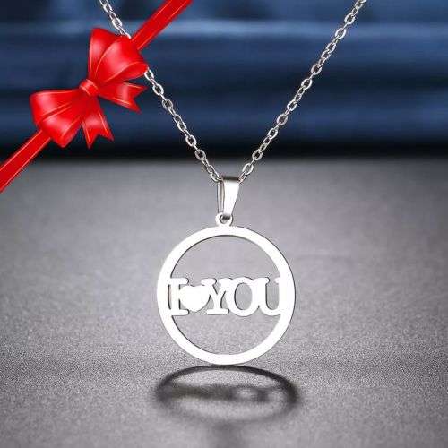Retail Price R1099 SILVER I LOVE YOU Necklace 45cm TITANIUM (NEVER FADE)