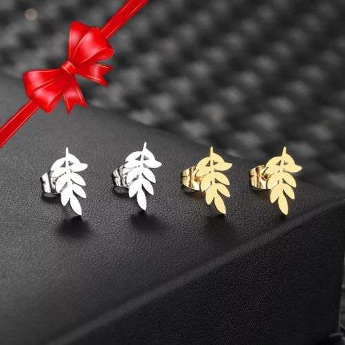 Retail Price R599 SILVER LEAF Earrings TITANIUM (NEVER FADE)