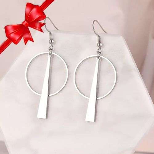 Retail Price R699 SILVER HOOP Earrings TITANIUM (NEVER FADE)
