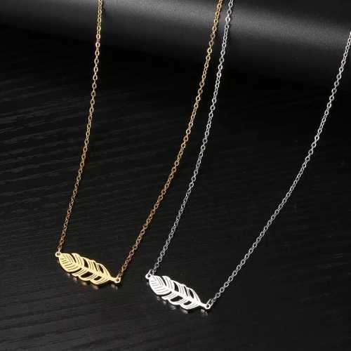 Retail Price R1099 SILVER FEATHER Necklace 45cm TITANIUM (NEVER FADE)