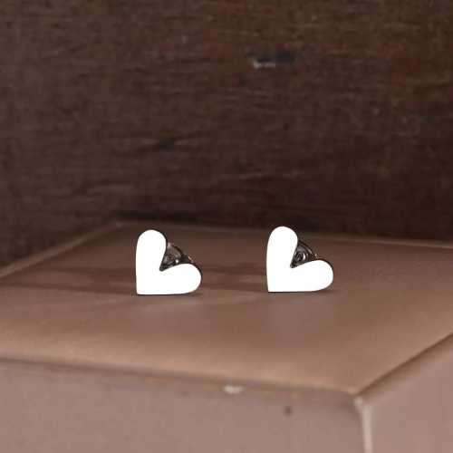 Retail Price R699 GOLD SOLID HEART Earrings TITANIUM (NEVER FADE)