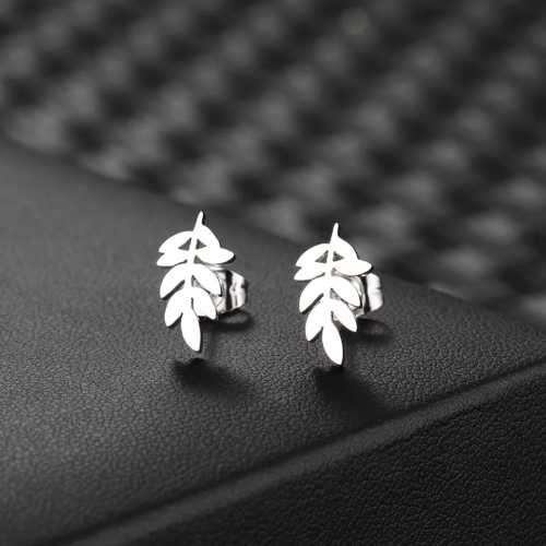 Retail Price R599 SILVER LEAF Earrings TITANIUM (NEVER FADE)