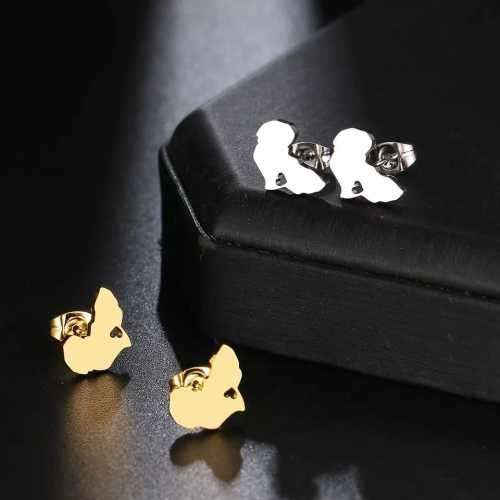 Retail Price R699 GOLD AFRICA LOVE Earrings TITANIUM (NEVER FADE)