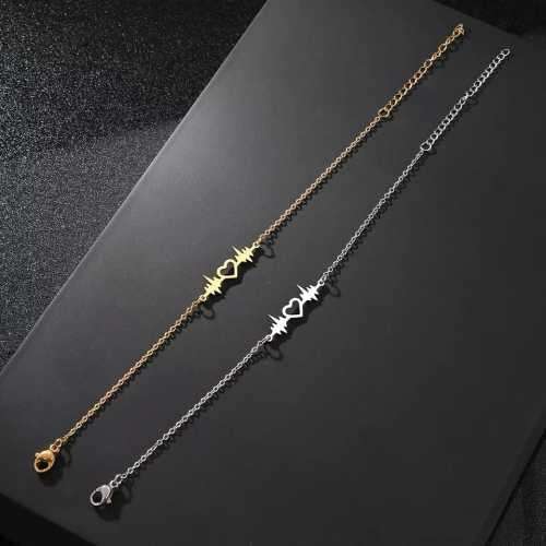Retail Price R999 GOLD HEARTBEAT HEART Bracelet 20cm TITANIUM (NEVER FADE)