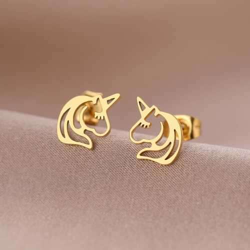 Retail Price R699 TITANIUM (NEVER FADE) SILVER UNICORN Earrings