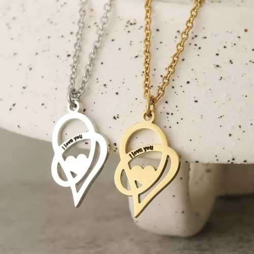 Retail Price R1199 TITANIUM (NEVER FADE) GOLD I LOVE YOU Necklace 45cm