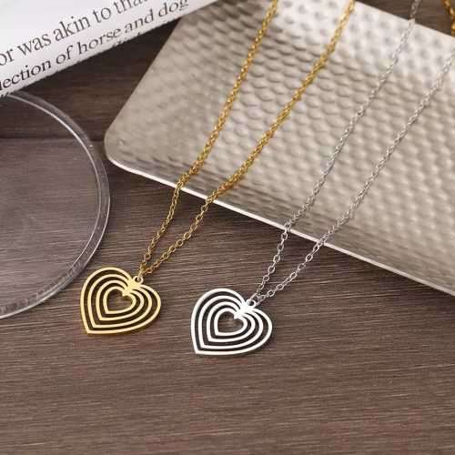 Retail Price R1199 TITANIUM (NEVER FADE) SILVER HEART Necklace 45cm