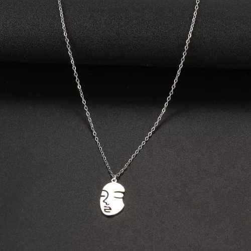 Retail Price R1199 TITANIUM (NEVER FADE) SILVER WOMAN FACE Necklace 45cm