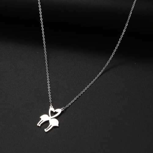 Retail Price R1199 TITANIUM (NEVER FADE) SILVER LOVE CRANES Necklace 45cm