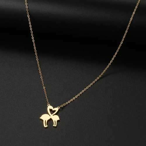 Retail Price R1199 TITANIUM (NEVER FADE) SILVER LOVE CRANES Necklace 45cm