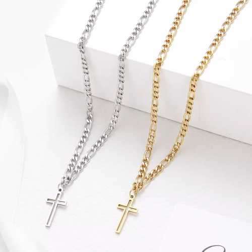 Retail Price R1599 TITANIUM (NEVER FADE) SILVER HOLLOW CROSS Necklace