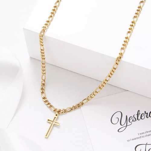Retail Price R1599 TITANIUM (NEVER FADE) SILVER HOLLOW CROSS Necklace