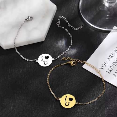 Retail Price R1299 TITANIUM (NEVER FADE) GOLD I LOVE U Bracelet 20cm