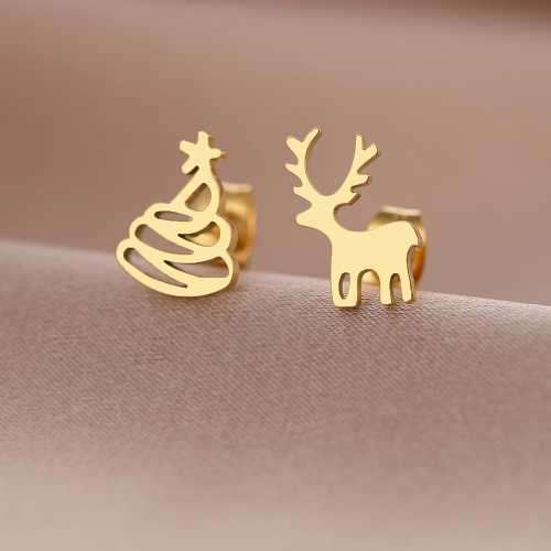 Retail Price R799 TITANIUM (NEVER FADE) GOLD CHRISTMAS Earrings