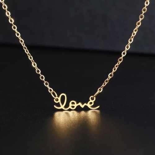 Retail Price R1099 TITANIUM (NEVER FADE) GOLD LOVE Necklace 45cm