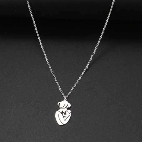 Retail Price R1199 TITANIUM (NEVER FADE) SILVER MOTHER & BABY Necklace 45cm