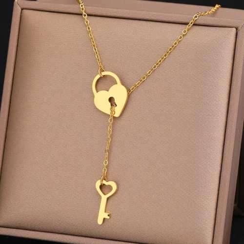 Retail Price R1199 TITANIUM (NEVER FADE) SILVER HEARTLOCK WITH KEY Necklace 45cm