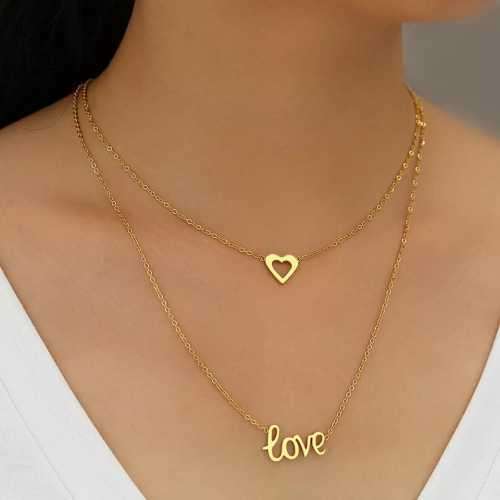 Retail Price R1399 TITANIUM (NEVER FADE) SILVER LOVE HEART Necklace 45cm