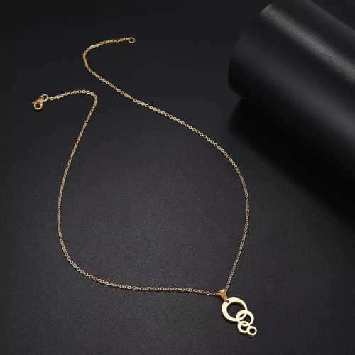 Retail Price R1199 TITANIUM (NEVER FADE) SILVER FOUR CIRCLES Necklace 45cm