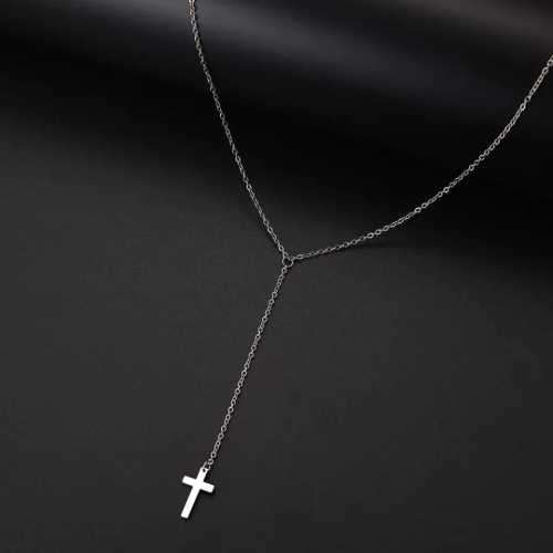 Retail Price R1199 TITANIUM (NEVER FADE) SILVER CROSS Necklace 45cm