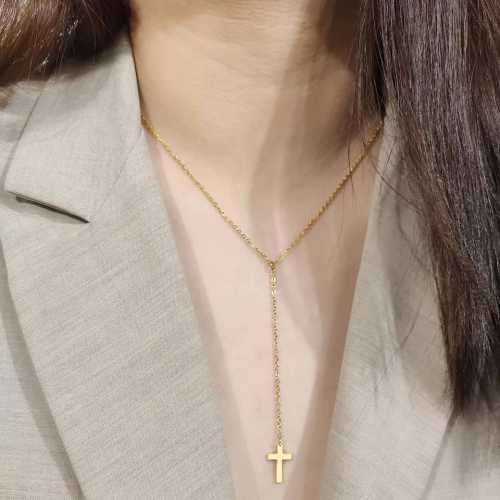 Retail Price R1199 TITANIUM (NEVER FADE) SILVER CROSS Necklace 45cm