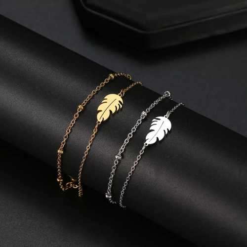 Retail Price R999 GOLD FEATHER Bracelet 20cm TITANIUM (NEVER FADE)