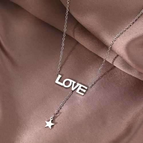 Retail Price R1199 TITANIUM (NEVER FADE) SILVER LOVE STAR Necklace 45cm