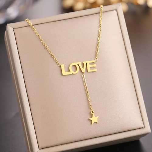 Retail Price R1199 TITANIUM (NEVER FADE) SILVER LOVE STAR Necklace 45cm