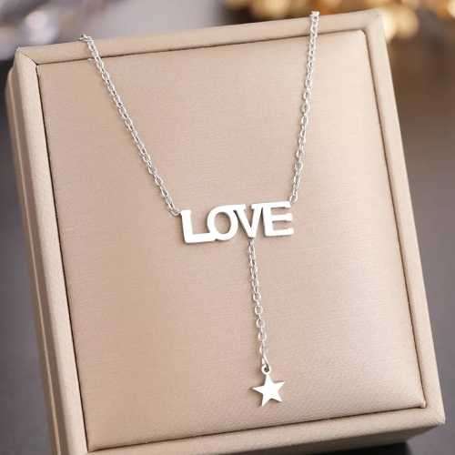 Retail Price R1199 TITANIUM (NEVER FADE) SILVER LOVE STAR Necklace 45cm