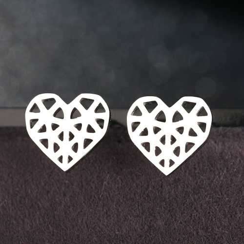 Retail Price R699 TITANIUM (NEVER FADE) SILVER HEART Earrings