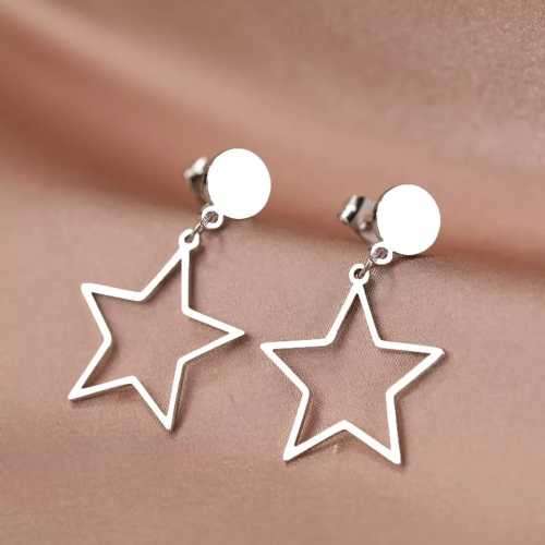 Retail Price R699 TITANIUM (NEVER FADE) SILVER STAR Earrings