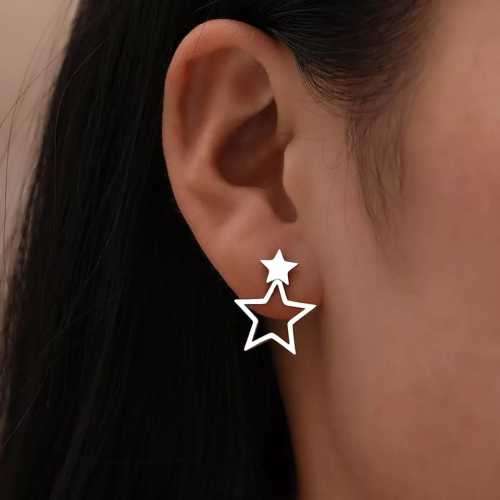 Retail Price R699 TITANIUM (NEVER FADE) SILVER STAR Earrings