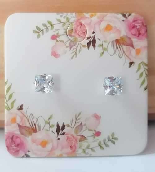 SIMULATED DIAMOND (NEVER FADE) EARRINGS