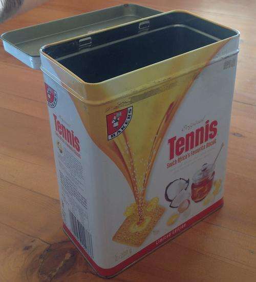 .... Limited Edition Baker Tennis Biscuits Tin ....