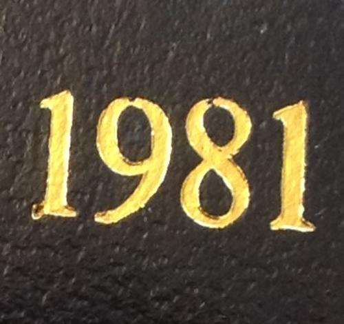 ()()()  1981 SHORT PROOF SET IN BLUE BOX - MINTAGE ONLY 4000  ()()()