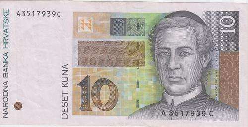 CROATIA 1995 10 Kuna banknote - Crisp VF