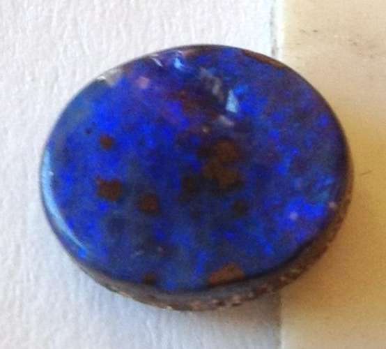 Natural Yowah Boulder Blue Opal (12 mm x 9 mm - 4.1 cts)
