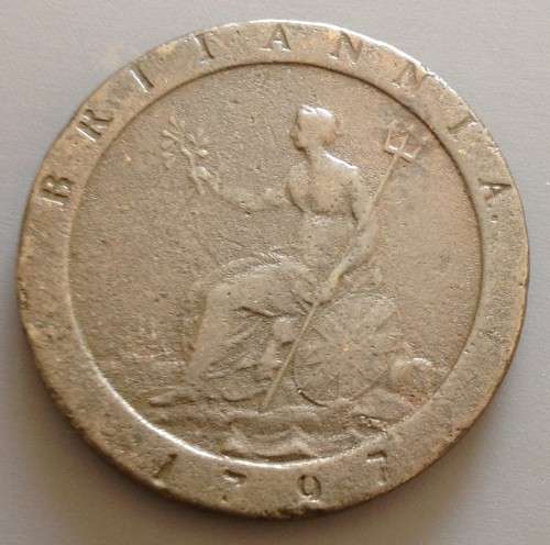 Great Britain 1797 Copper Cartwheel Penny - George III