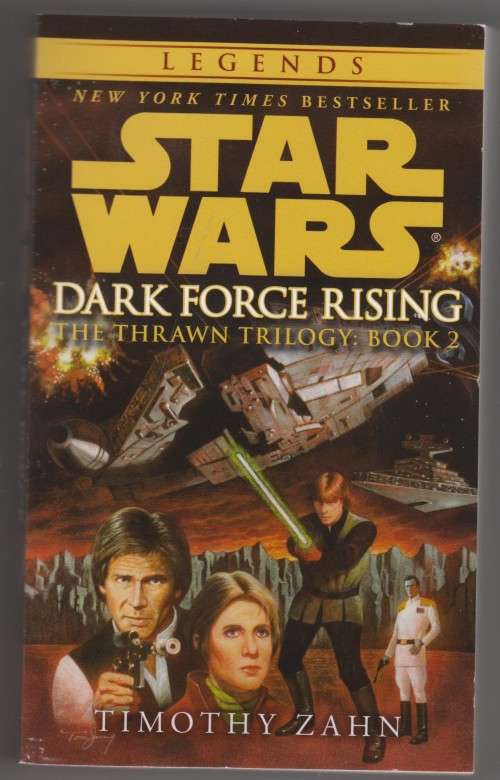 STAR WARS - Thrawn Trilogy II - Dark Force Rising by TIMOTHY ZAHN - Paperback, almost as new