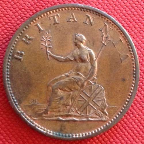 Stunning 1806 Copper Half Penny (Ha'penny) GEORGE III - See details, excellent condition