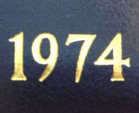 ()()()  1974 SHORT PROOF SET IN BLUE BOX - WITH COMMEMORATIVE SILVER R1 - MINTAGE ONLY 4000  ()()()