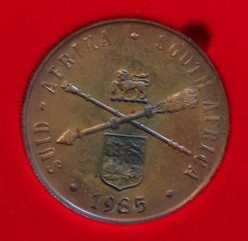Proof  1985 Silver R1 - Parliament (1910 - 1985) in Red SA Mint Box