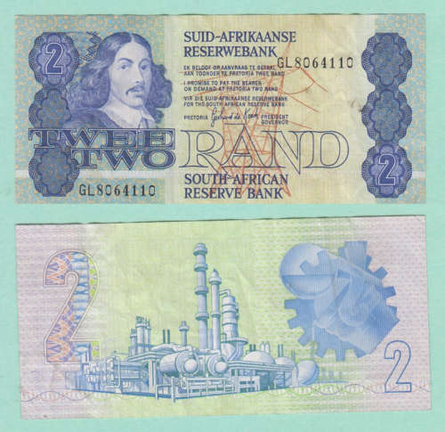 GPC de Kock Two Rand banknote - 3rd Issue -  GL8064110 - Crisp EF+