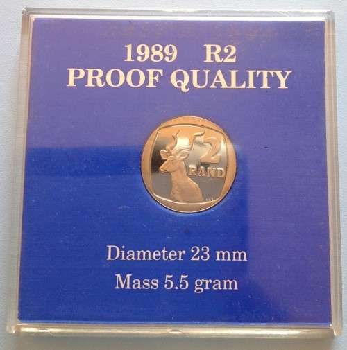 Proof 1989 Nickel R2 - sealed in SA Mint capsule