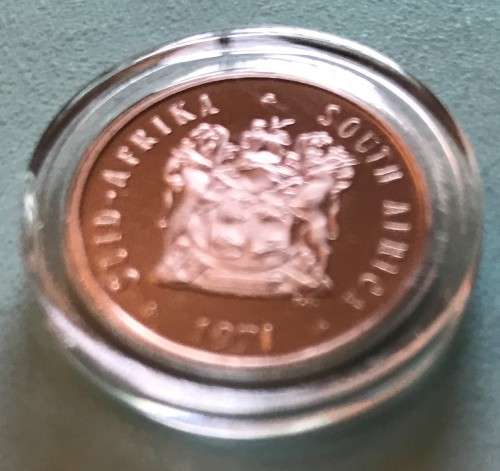 1971 Proof Five Cents in capsule