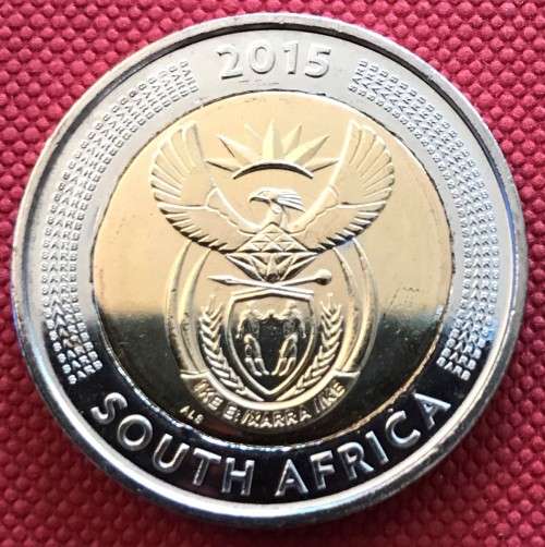 GORGEOUS GRIQUA TOWN 2015 uncirculated bi-metal R5 commemorative coin