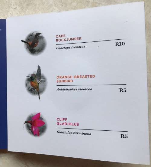 Lovely low mintage Colourised SA Mint Proof 2016 Silver R5 - Blue Bearded Disa